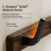 Cocolor Wood Wall Hook Rack