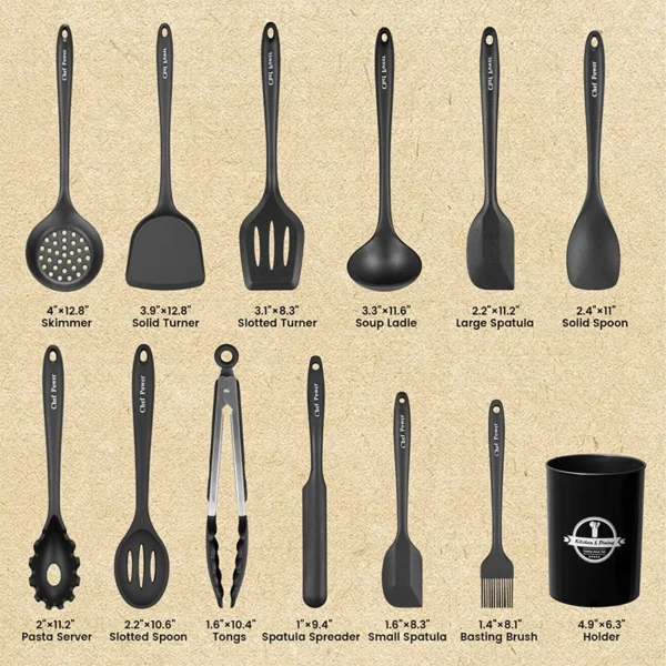 Chef Power Silicone Utensil 13 Piece Set