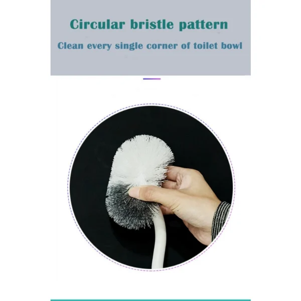 Toilet Brush With Holder 3 Heads