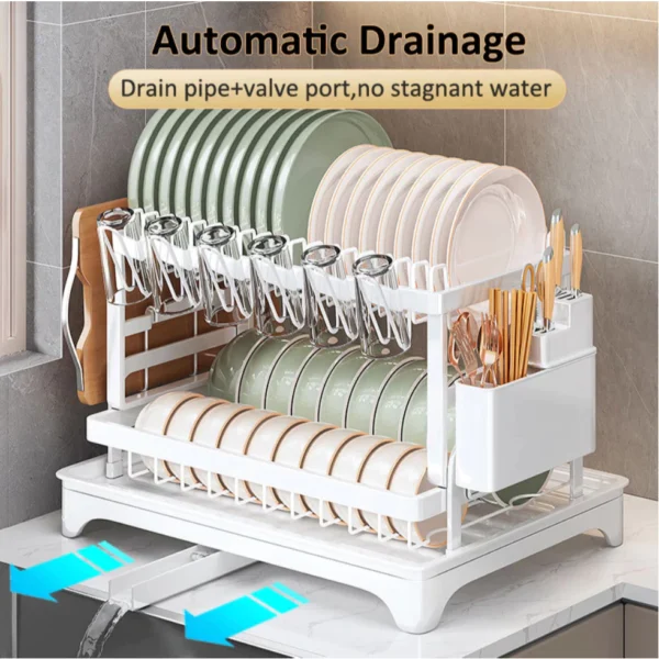 Random Vhome Dish Drying Rack L42cm W30cm H29cm