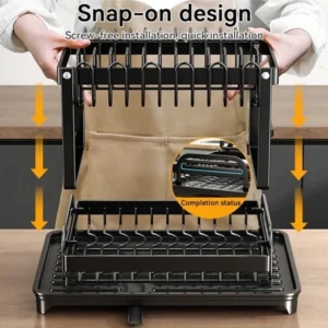 Random Vhome Dish Drying Rack L42cm W30cm H29cm