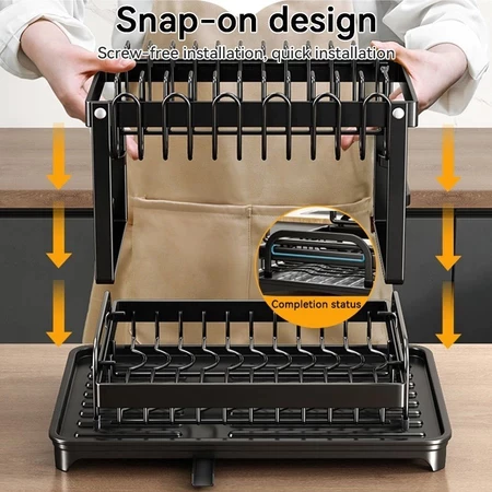 Random Vhome Dish Drying Rack L42cm W30cm H29cm