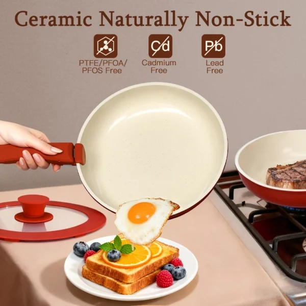 GiPP 11Pcs Non Stick Cookware Set